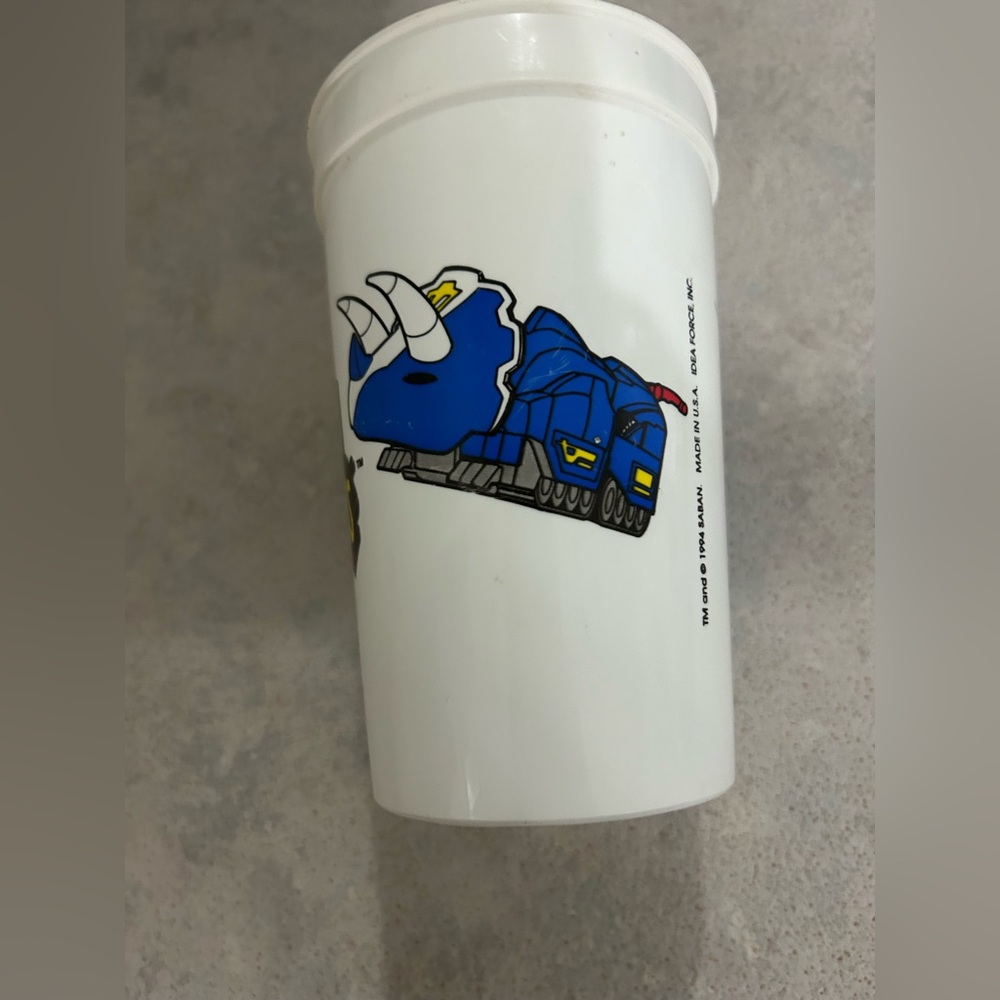 Mighty Morphin Power Rangers Blue Ranger 1994 Cup - Picture 2 of 3